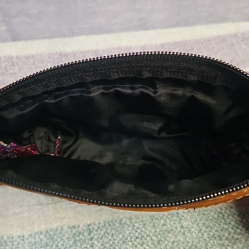 Embroidered Floral Crossbody Bag